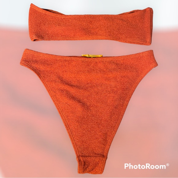 Prettylittlething Strapless Bikini Size 6 - Picture 2 of 3